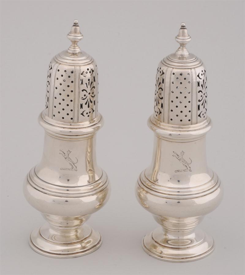 PAIR OF ENGLISH CRESTED SILVER 13f800