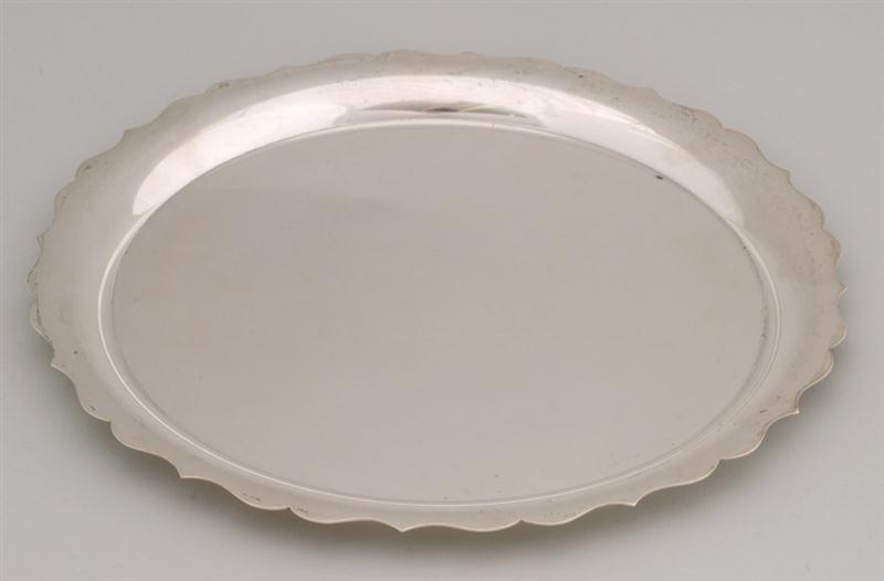 TIFFANY & CO. SILVER TRAY With everted