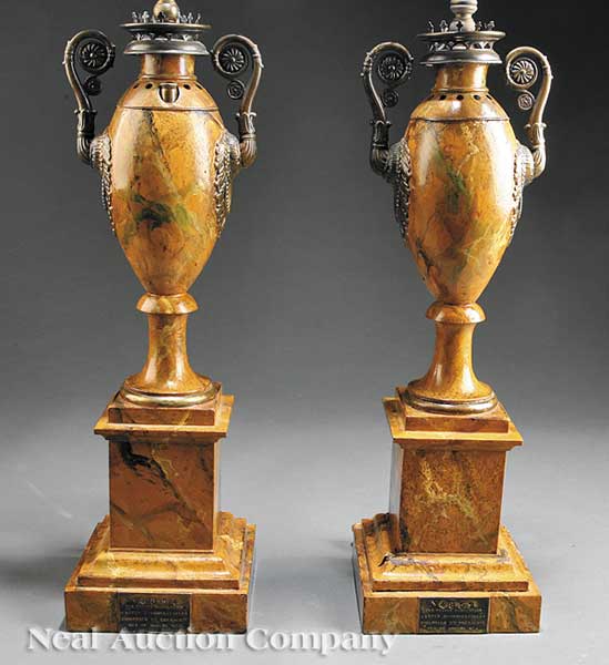 A Pair of French Neoclassical Hydrostatic