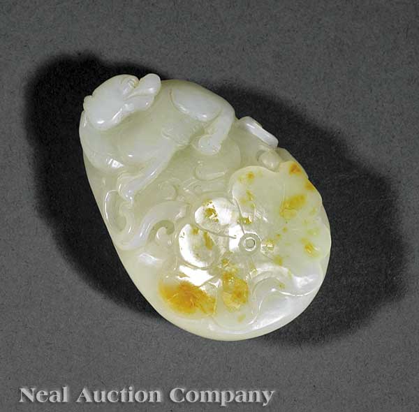 A Chinese White and Russet Jade