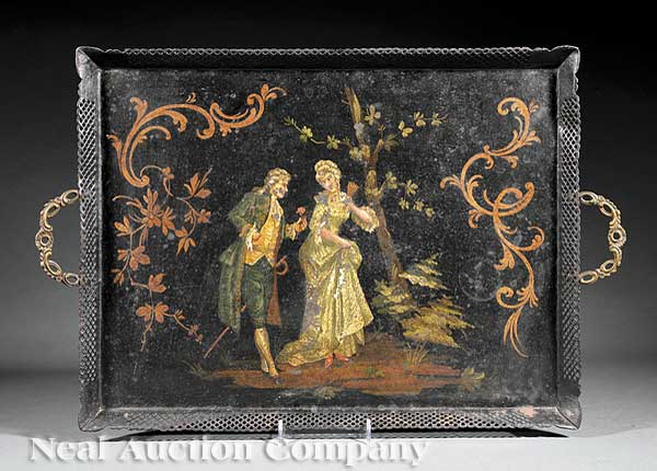 A George III Tôle Peinte Tray