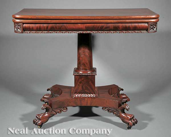 An American Inlaid and Carved Mahogany 13fc00