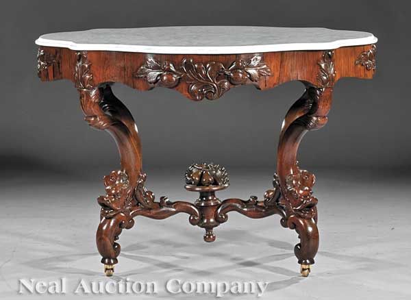 A Fine American Rococo Carved Rosewood 13fc63