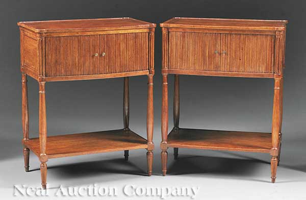 A Pair of Louis XVI Style Mahogany 13fc6f