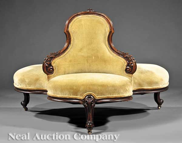 A Louis Philippe Carved Mahogany