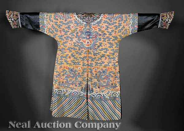 A Chinese Kesi Dragon Robe early-to-mid