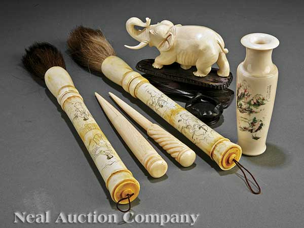 A Group of Chinese Ivory including 13fd19