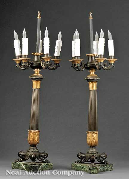 A Pair of Empire-Style Gilt and
