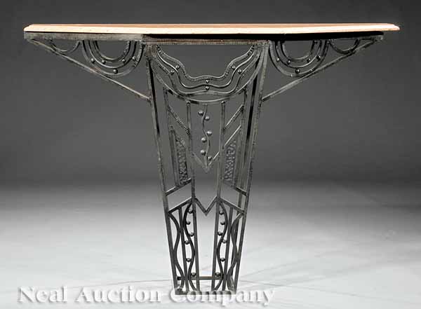 An Art Deco Style Wrought Iron 13d622