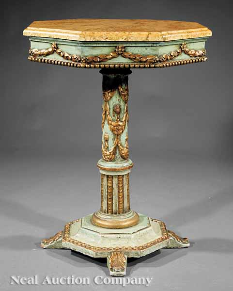 An Italian Painted Beechwood Guéridon