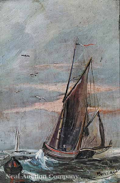Bonnaud (French late 19th c.) two maritime