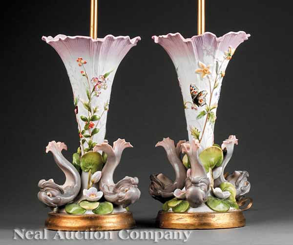 A Pair of Meissen Porcelain Figural 13d6ce