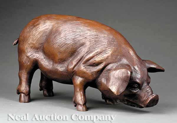 A French Cabinet Bronze of a Boar 13d6d2