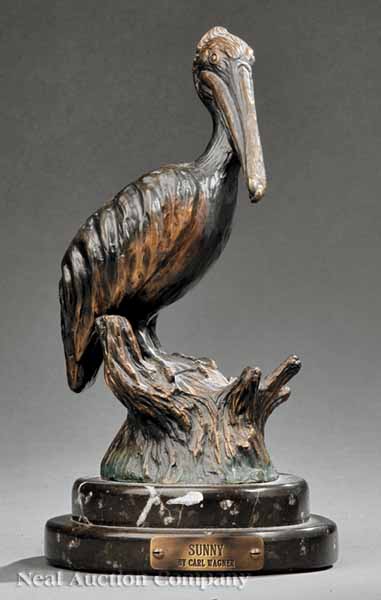 An American Patinated Bronze Figure