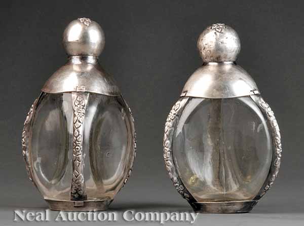 A Pair of Mexican 925 Silver Mounted 13d6fc