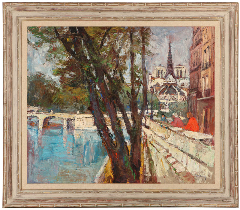 ''Along the Seine Paris Behind