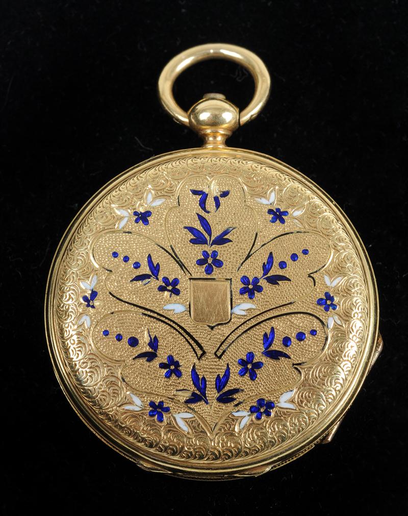 LADY'S SMALL GOLD POCKET WATCH