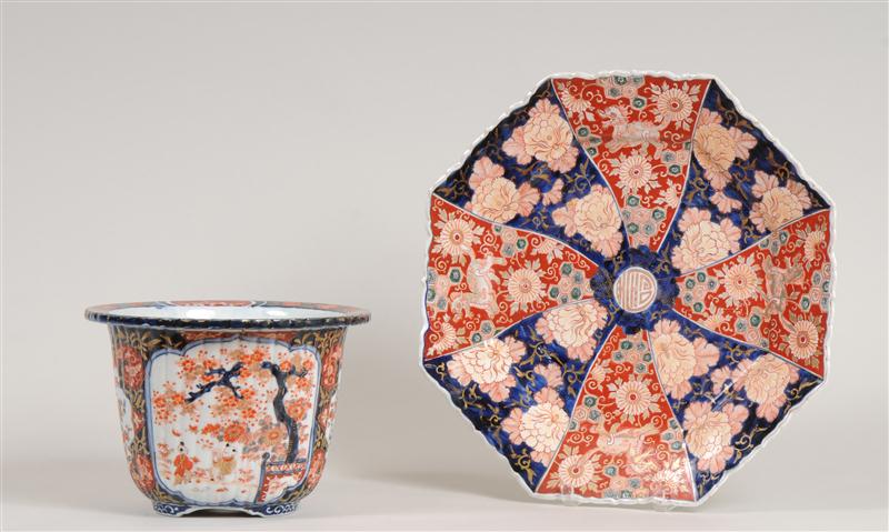 JAPANESE IMARI PORCELAIN OCTAGONAL 13dc11