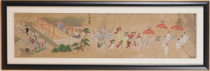 PAIR OF JAPANESE SCROLL PAINTINGS 13dc12