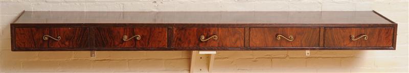 ART DECO STYLE ROSEWOOD WALL CONSOLE 13dc46