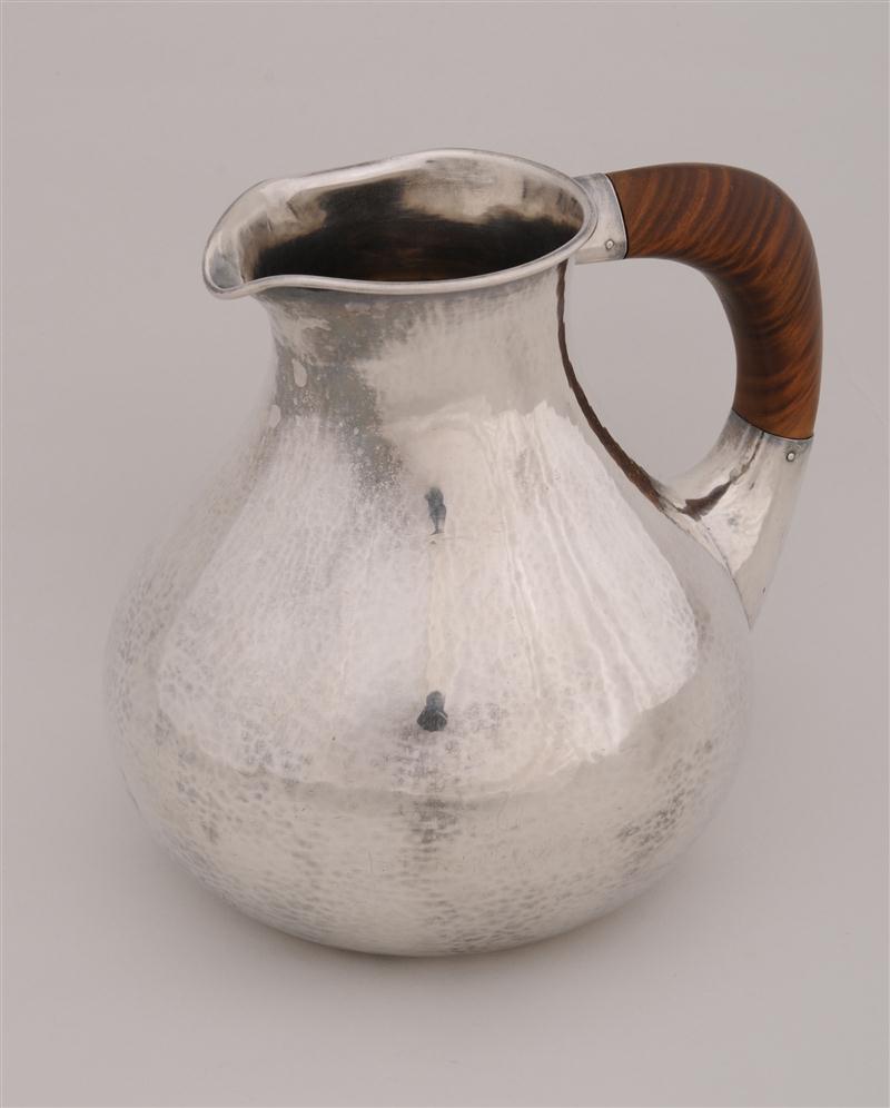 HANS HANSEN HAMMERED SILVER PITCHER 13dc64