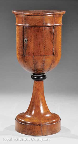 A Biedermeier Inlaid Mahogany Urn-Form