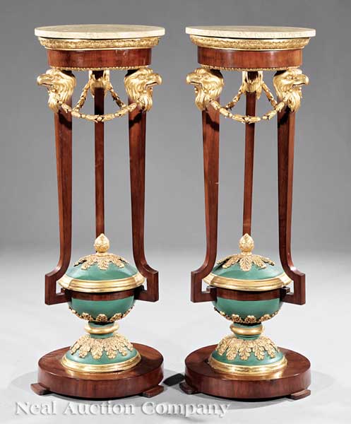 A Rare Pair of Neoclassical Carved