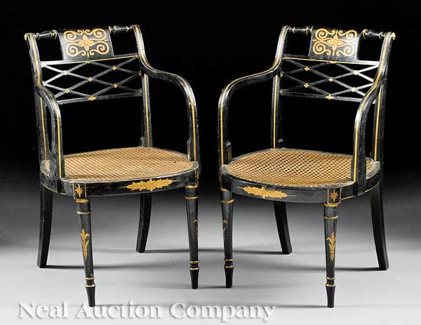 An Associated Pair of Antique Regency-Style