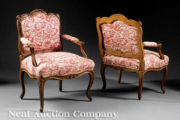 A Good Pair of Louis XV/XVI Carved