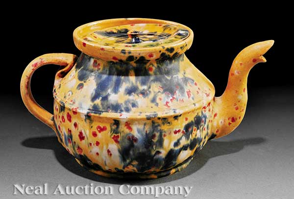 A Rare George Ohr Art Pottery Teapot 13e4fe