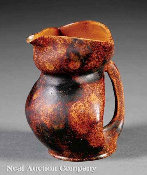 A Fine George Ohr Art Pottery Pitcher