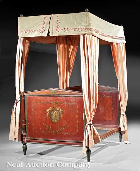 A Directoire Paint Decorated Canopy 13e59b