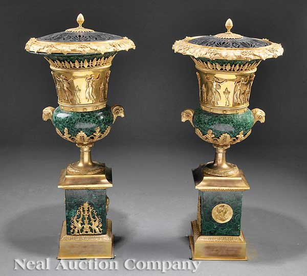 A Pair of Continental Gilt Bronze Mounted 13e5ab