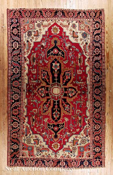 A Fine Antique Persian Serapi Carpet