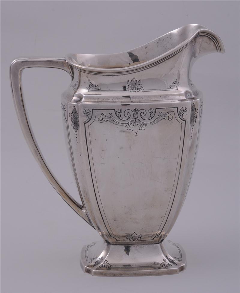 WHITING MFG CO SILVER WATER PITCHER 140d0c