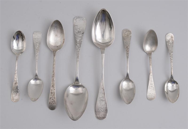 AMERICAN AND OTHER SILVER SPOONS