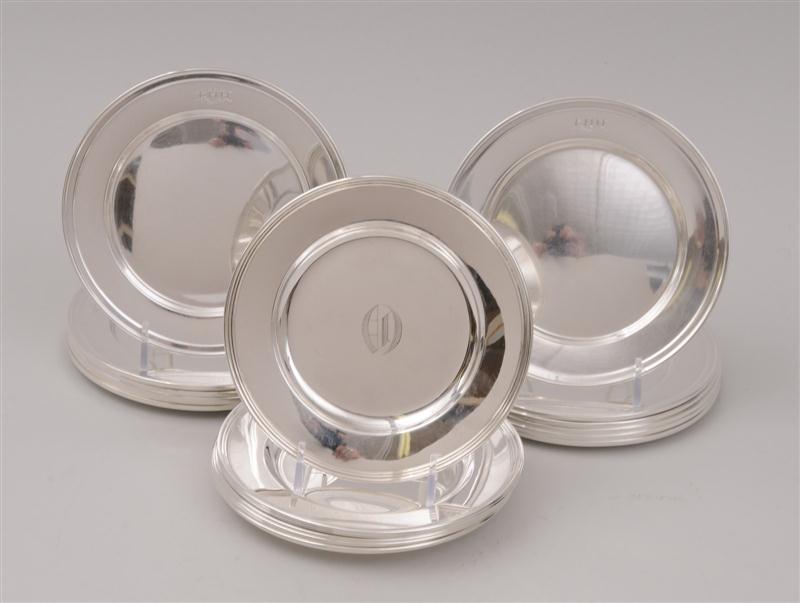 SET OF TWELVE WATSON COMPANY MONOGRAMMED 140d25