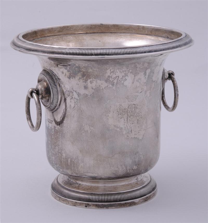 AUSTRIAN SILVER WINE COOLER WITH