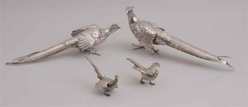 TWO PAIRS OF CONTINENTAL SILVER
