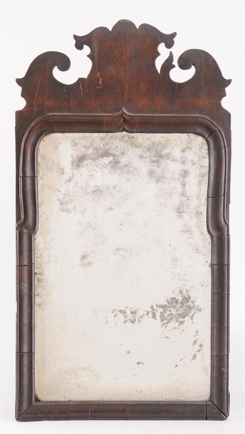 QUEEN ANNE WALNUT SMALL MIRROR 140d59