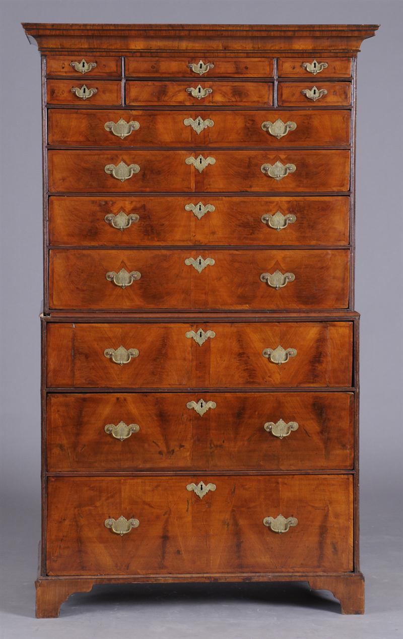 ENGLISH WALNUT CHEST ON CHEST The 140d61