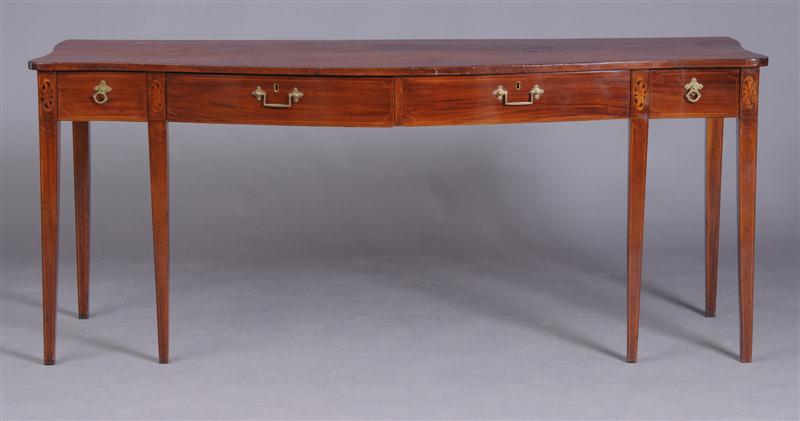 GEORGE III STYLE INLAID MAHOGANY