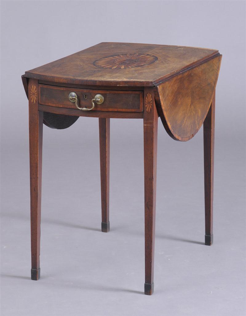 GEORGE III INLAID MAHOGANY PEMBROKE 140d93