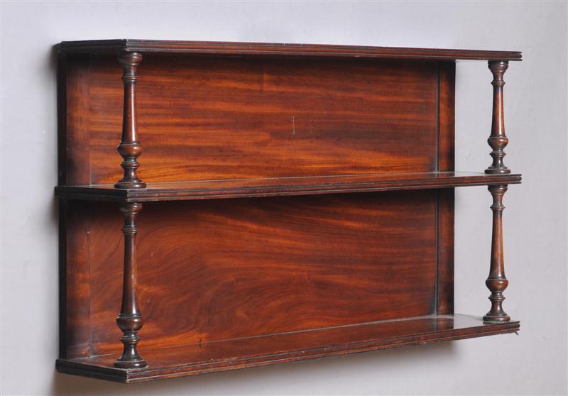 REGENCY MAHOGANY HANGING SHELF 140db1