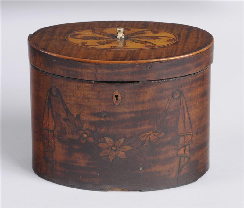 GEORGE III MARQUETRY AND SATINWOOD 140dfb
