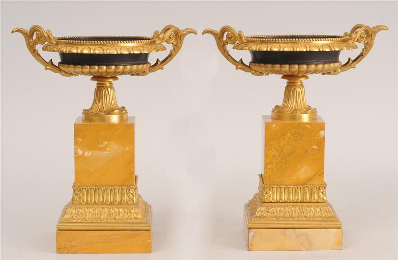 PAIR OF CHARLES X STYLE BRONZE