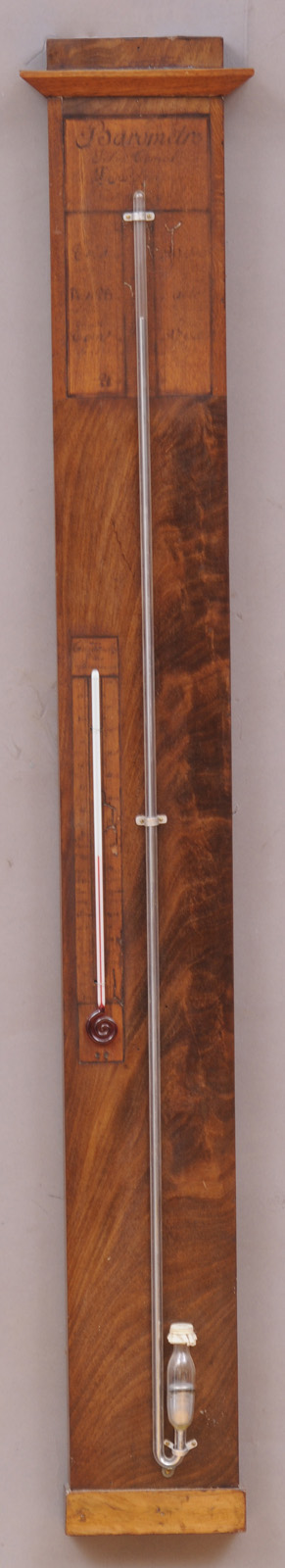 FRENCH INLAID MAHOGANY BAROMETER