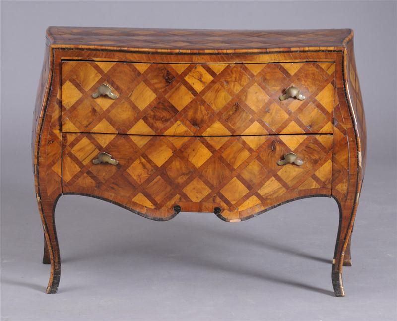 ROCOCO STYLE PARQUETRY COMMODE