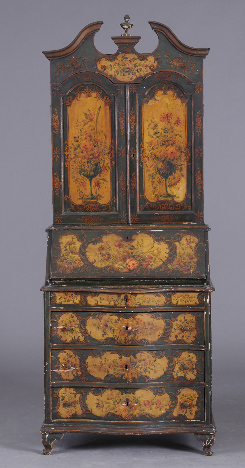 VENETIAN ROCOCO STYLE PAINTED BUREAU 140e69