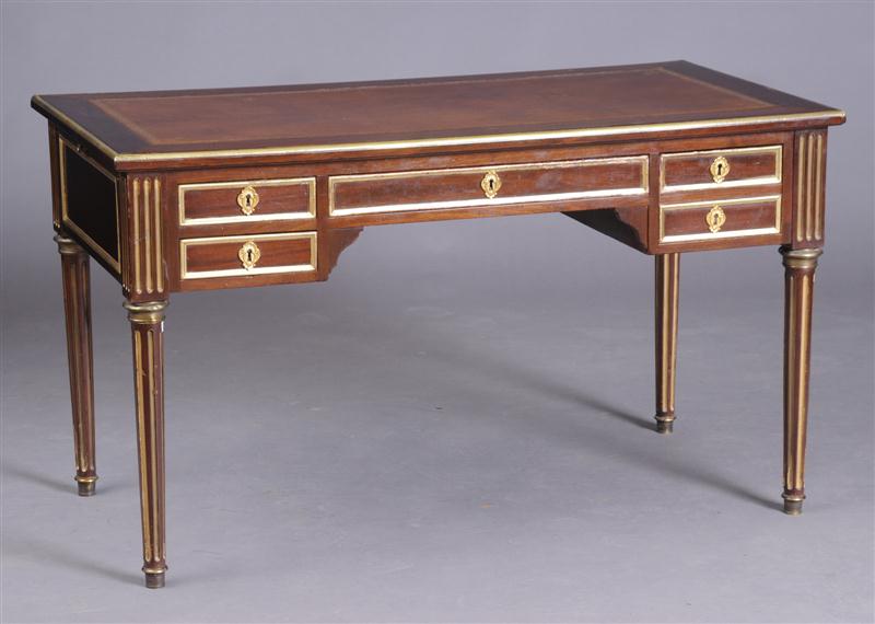 LOUIS XVI STYLE BRASS-MOUNTED MAHOGANY